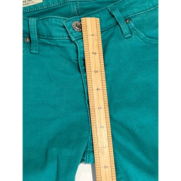 AG Adriano Goldschmied The Stevie Ankle Slim Straight Leg Women's Size 25R Teal - Picture 10 of 13